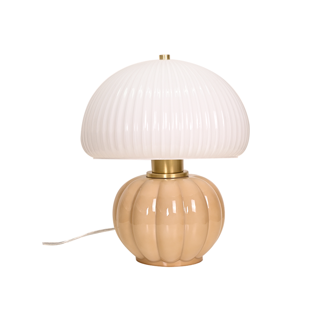 Lampe Madeleine beige D22 H25cm