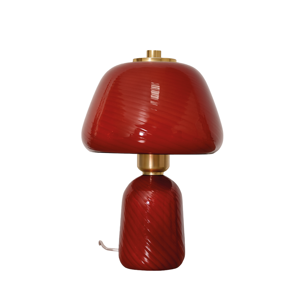 Lampe Appolon burgundy D18 H27cm