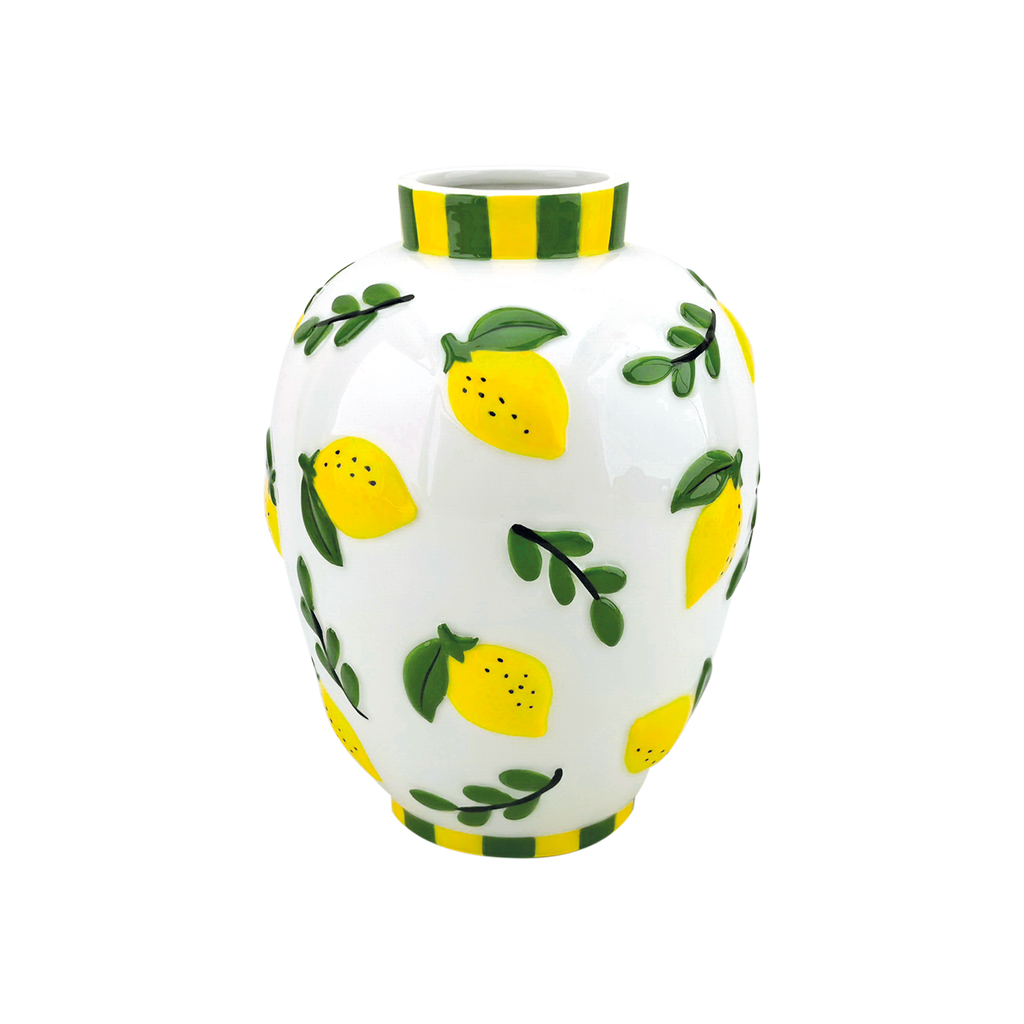 Vase citron D16 H21cm