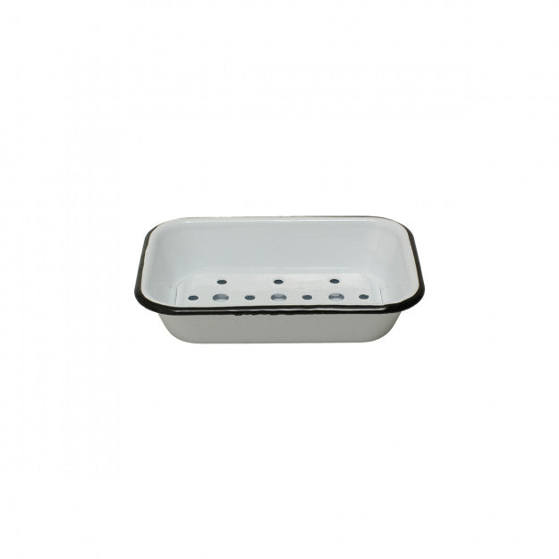 PORTE SAVON EMAIL BLANC