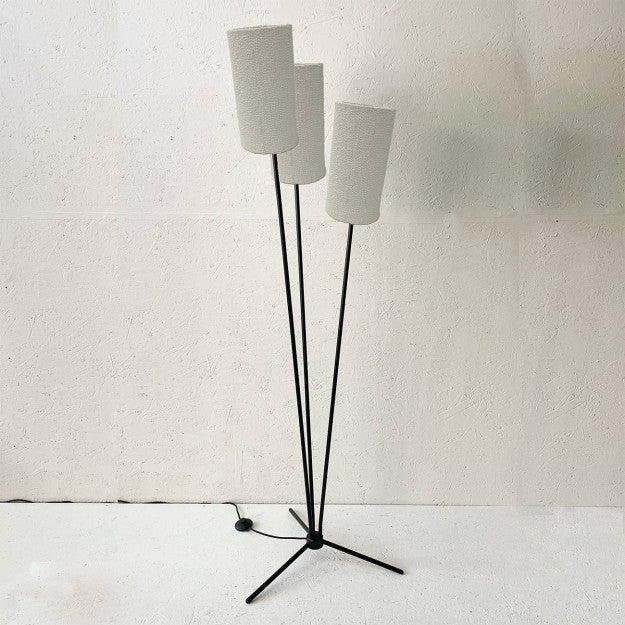 LAMPE 3 BRANCHES BOUCLETTE ( 1 LAMPE +3 ABAT JOUR )