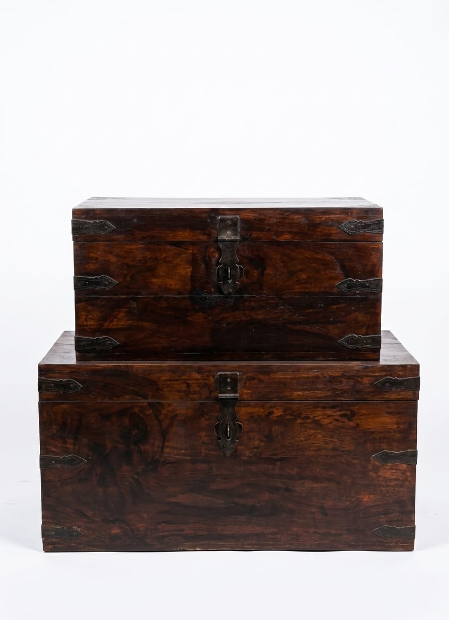 Coffres Set/2 71x36xH36cm/ 87x47xH46cm