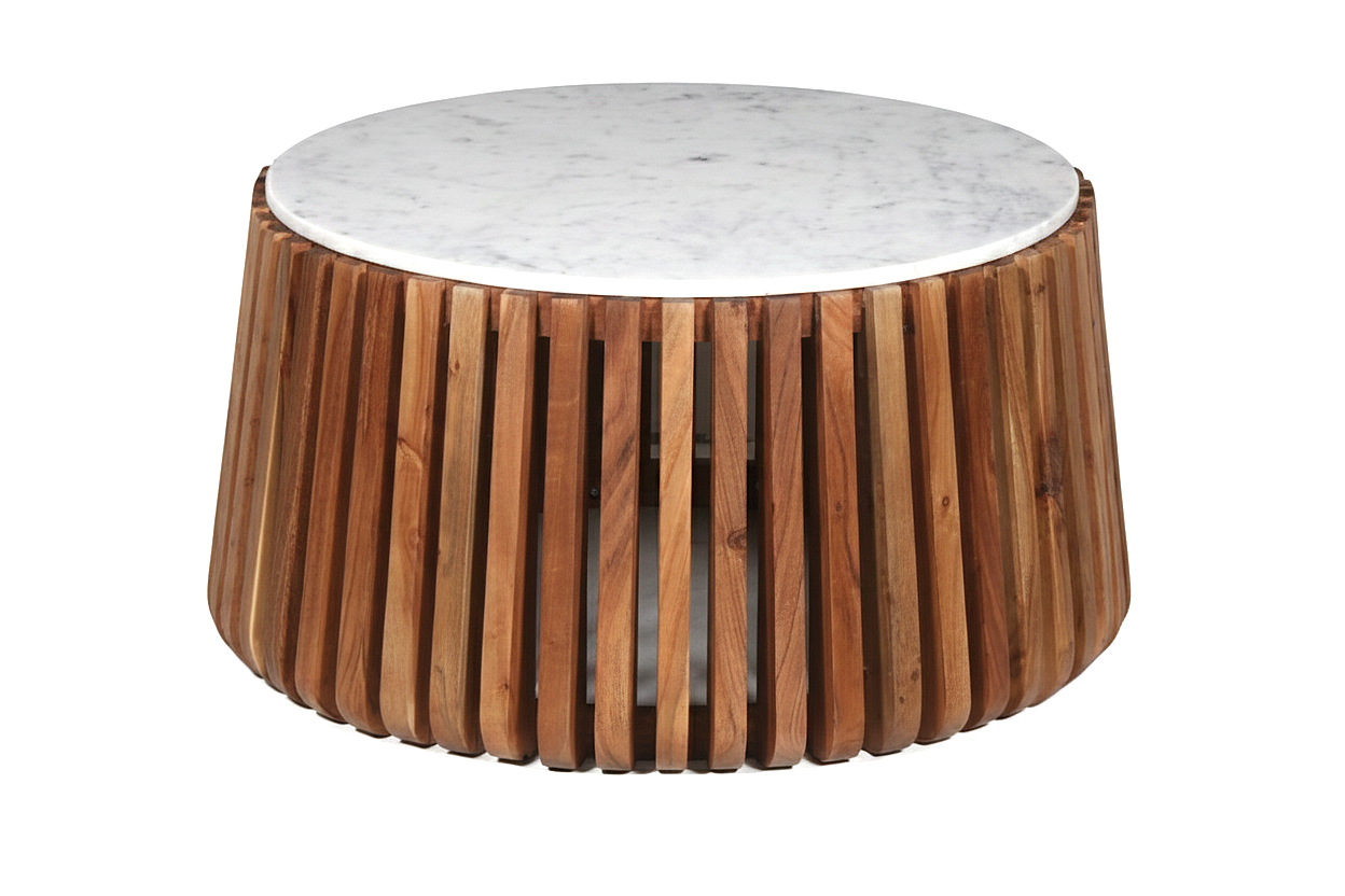 Table Basse en Marbre Andres D70xH40cm