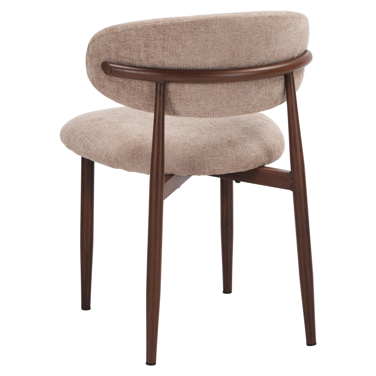Chaise LOUISA Taupe | Pied Noyer