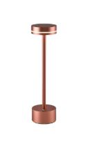 LED RECHARGEABLE TABLE LAMP / ROSE GOLD, D80*H312mm