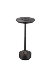 LED RECHARGEABLE TABLE LAMP / BLACK, D130*H280mm