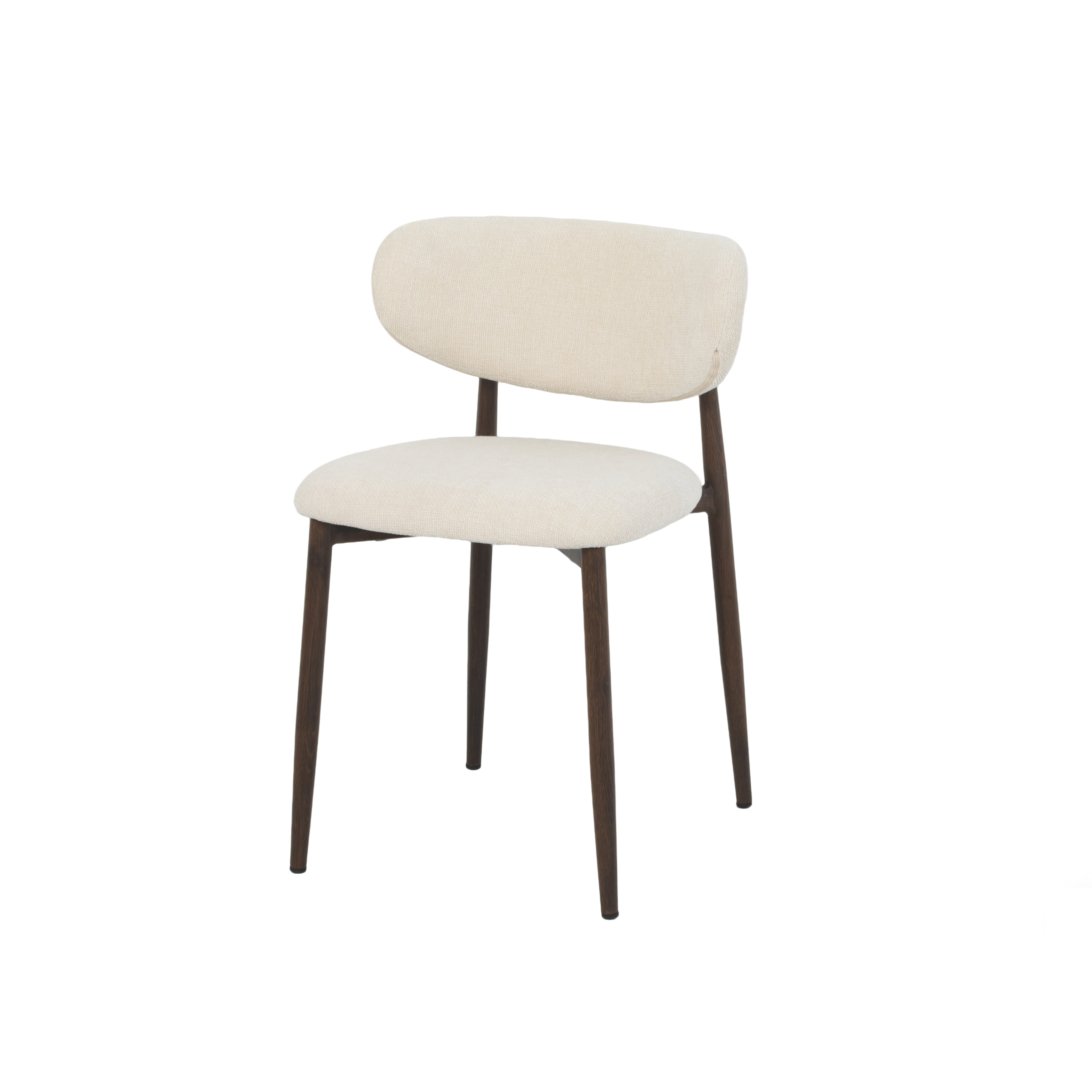 Chaise Louise Écru 103 | Pied Noyer | 43x50xH74.5cm