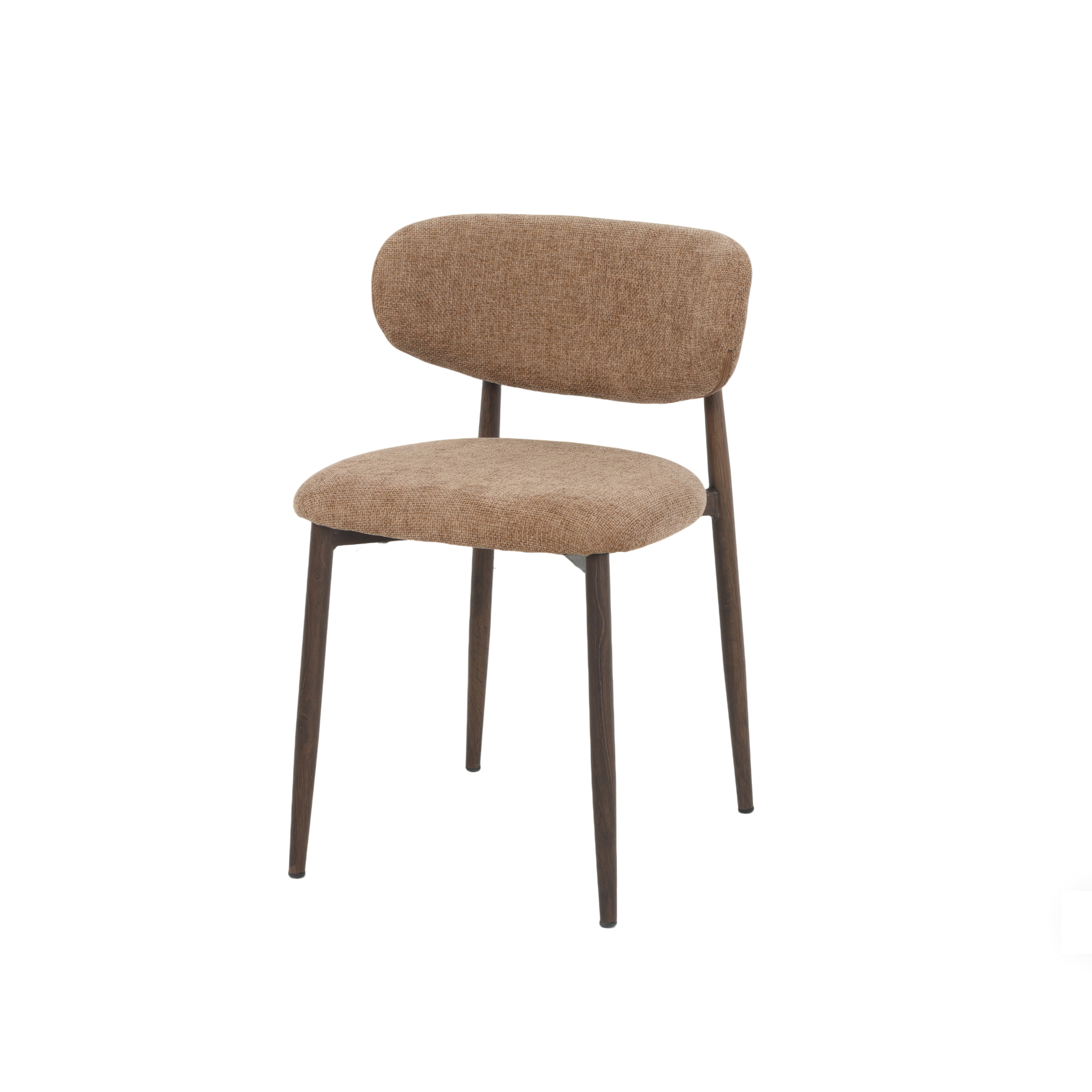 Chaise Louise Châtaigne 400 | Pied Noyer | 43x50xH74.5cm