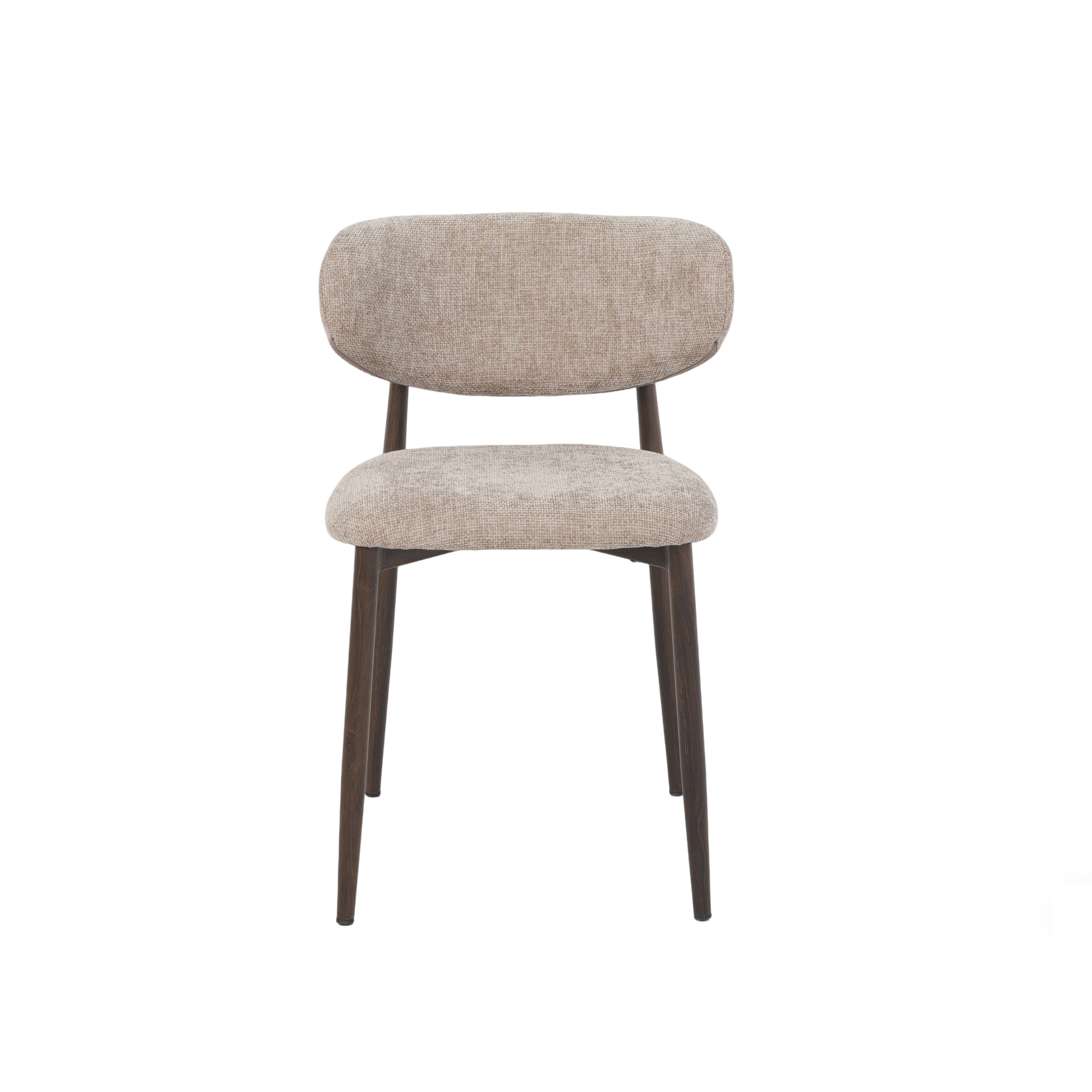 Chaise Louise Taupe 170 | Pied Noyer | 43x50xH74.5cm