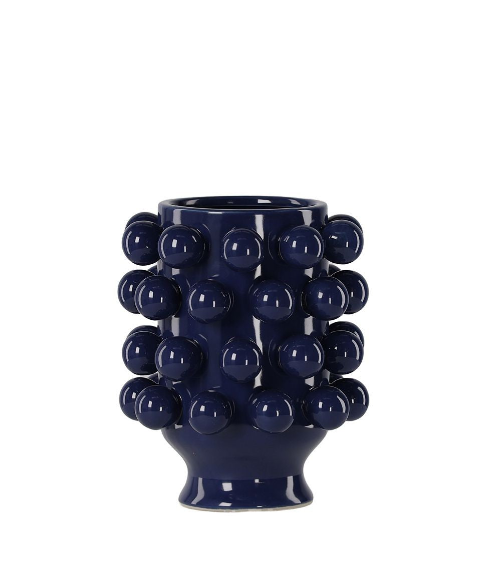 Céramique de Décoration Grappa Bleue D18.7xH24cm