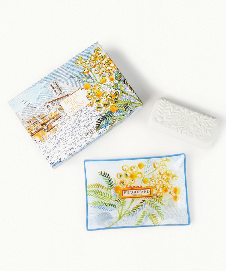 SAVON BELLE DE GRASSE 150G + PORTE-SAVON