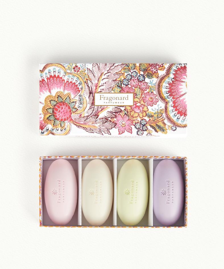 GALETS FLEURIS- COFFRET 4 SAVONS 50G