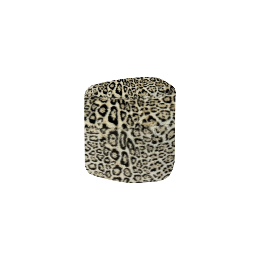 Tabouret Eve façon léopard L45 P35 H35cm