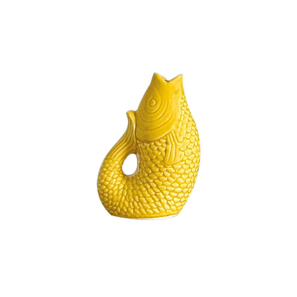 Vase ceramic Poisson pm safran L8,2 P5 H12cm