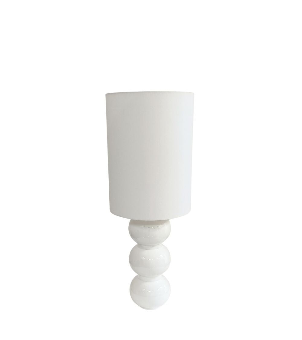Lampe Pila Blanc D30xH80cm
