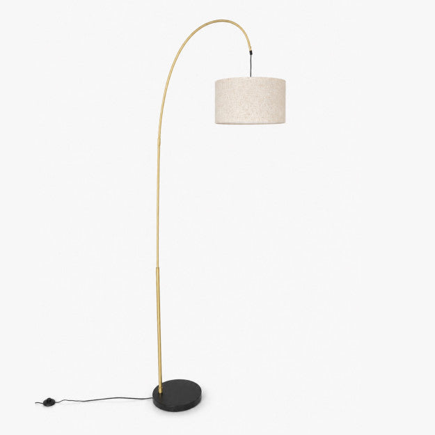 LAMPE SUR PIED ARC GOLD