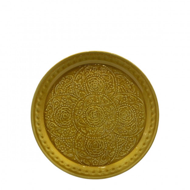 PLATEAU DECO BERBERE 53 MUSTARD