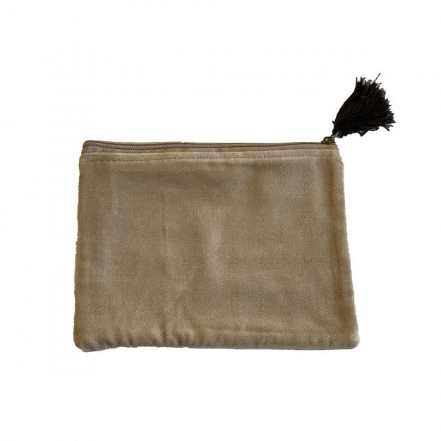 POCHETTE VELOURS 21x16 BEIGE