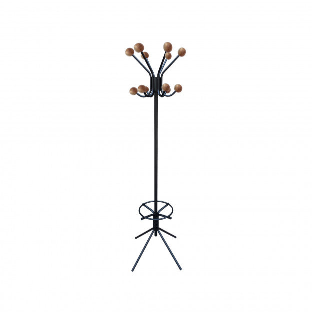 PORTE MANTEAUX SUR PIED 12 BOULES NATURAL