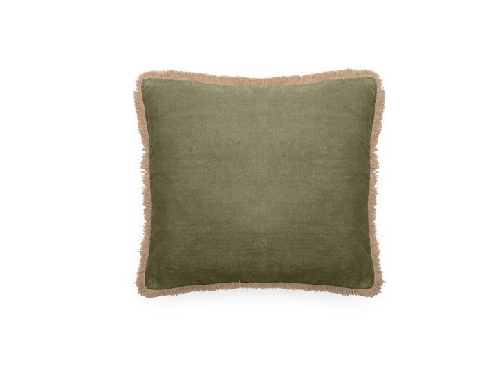 Housse de coussin 45x45 cm Manelle Kaki