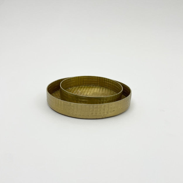 SET 2 PLATEAUX BB OSLO GOLD