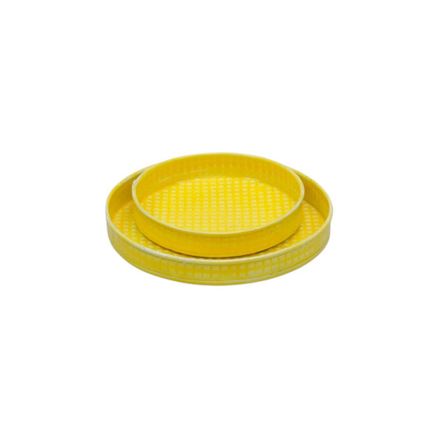 SET 2 PLATEAUX BB OSLO YELLOW