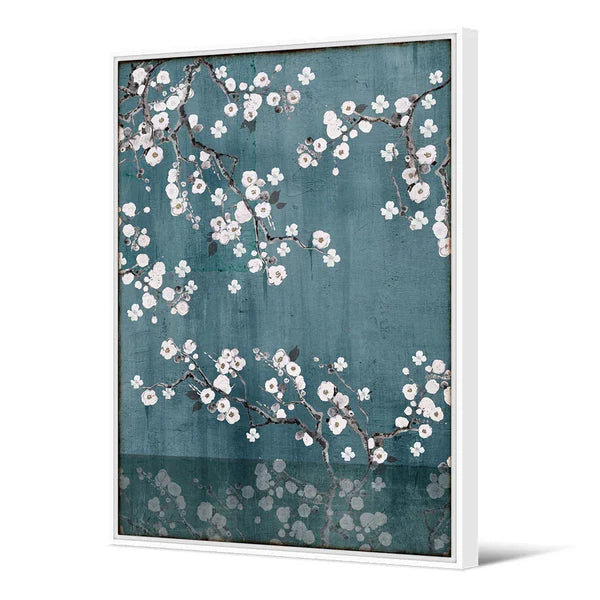TABLEAU SAKURA BLEU 100x140cm