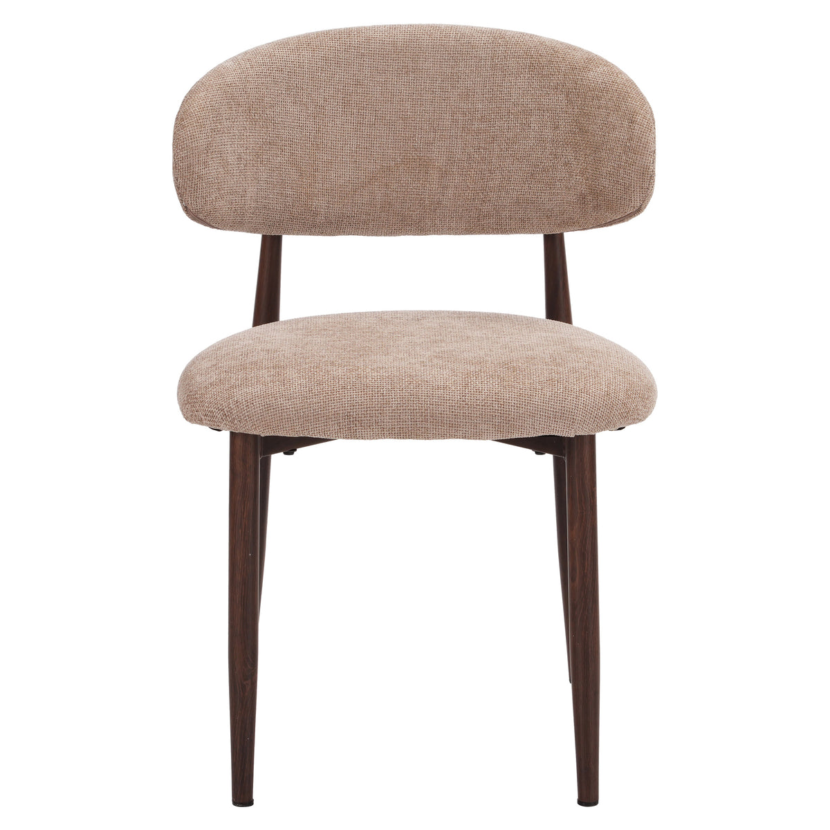 Chaise LOUISA Taupe | Pied Noyer