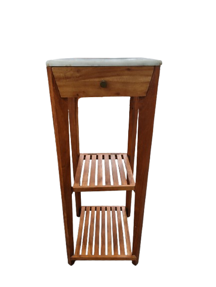 Étagère salle de bain Emilio 40,64x40,64xH106,68cm