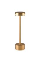 LED RECHARGEABLE TABLE LAMP / GOLD, D80*H312mm