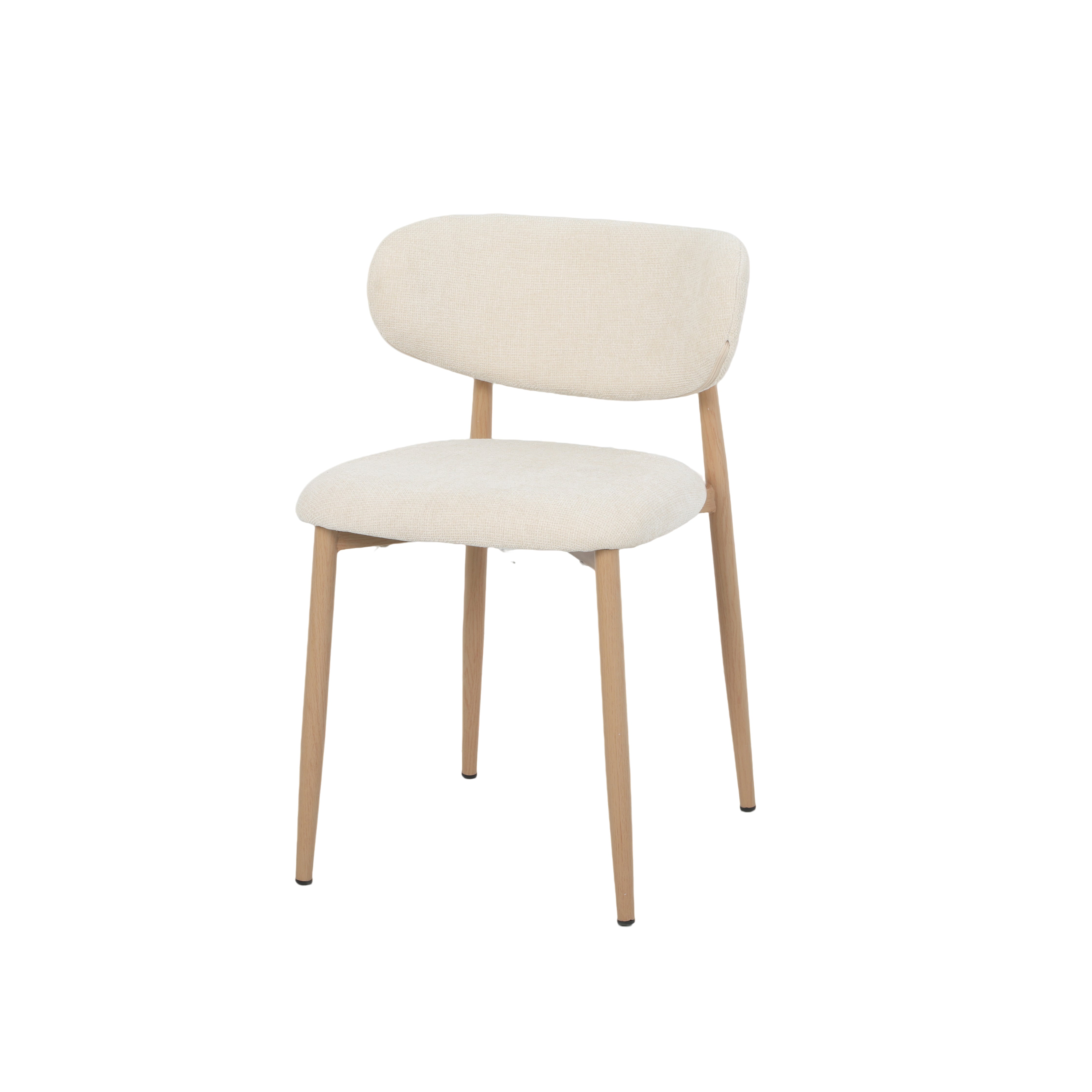 Chaise Louise Écru 103 | Pied Naturel | 43x50xH74.5cm