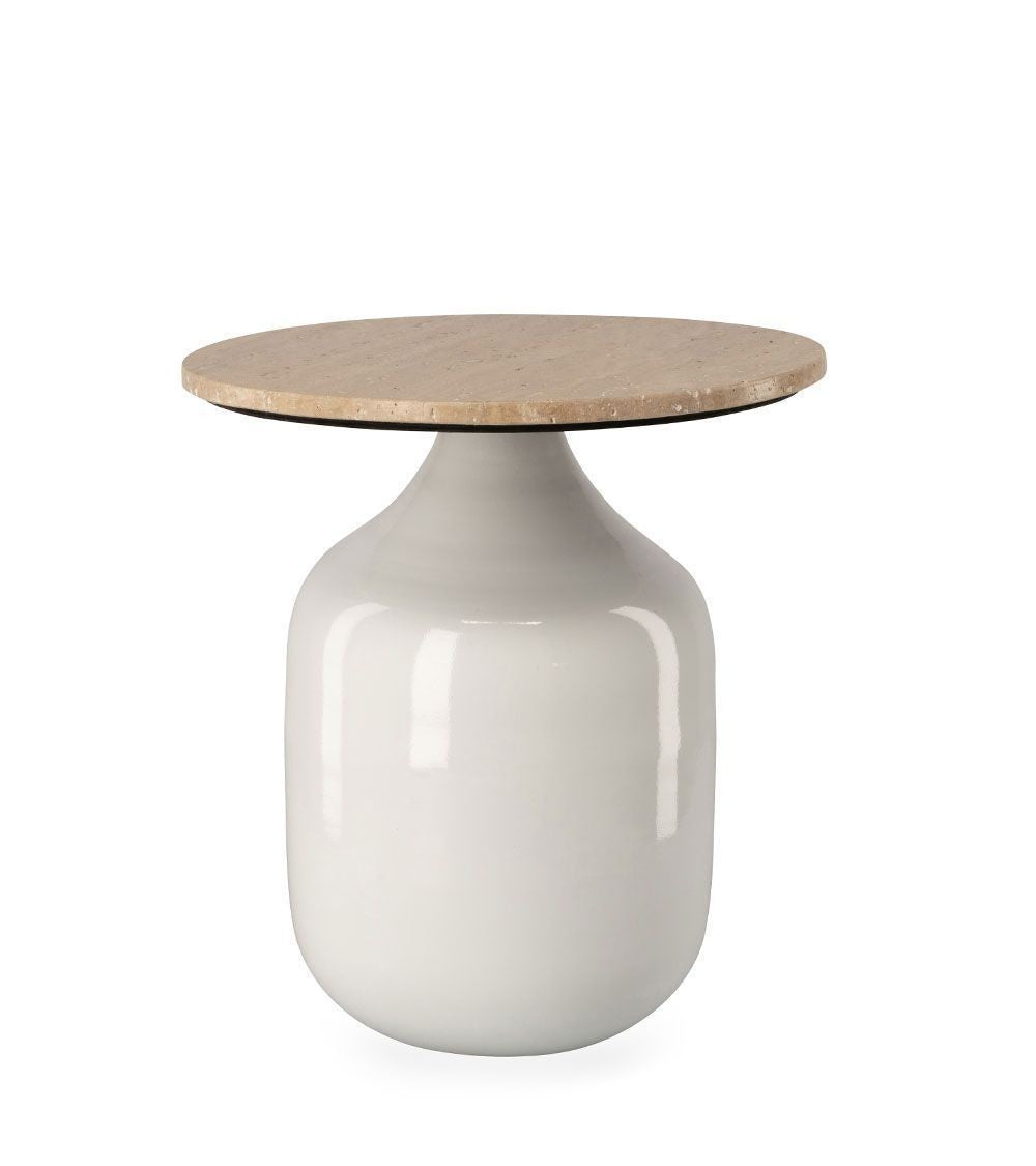 Bout de Canapé Madala Blanc D45xH50cm