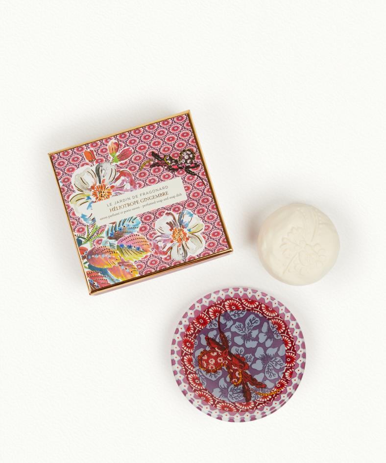 SAVON & PORTE SAVON HELIOTROPE GINGEMBRE