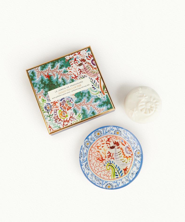 SAVON ET PORTE SAVON JASMIN PERLE DE THE
