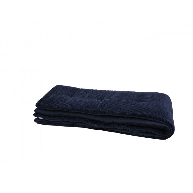 DUVET VELOURS COTELE 80x200 NAVY