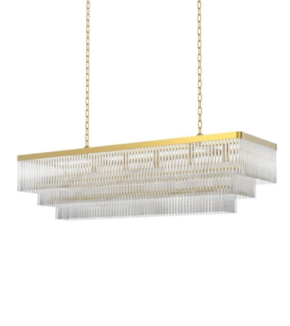 Lustre Païdao Doré 40x125xH33cm