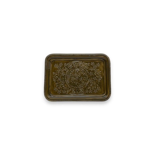 PLATEAU RECTANGLE BERBERE GM CHOCOLATE