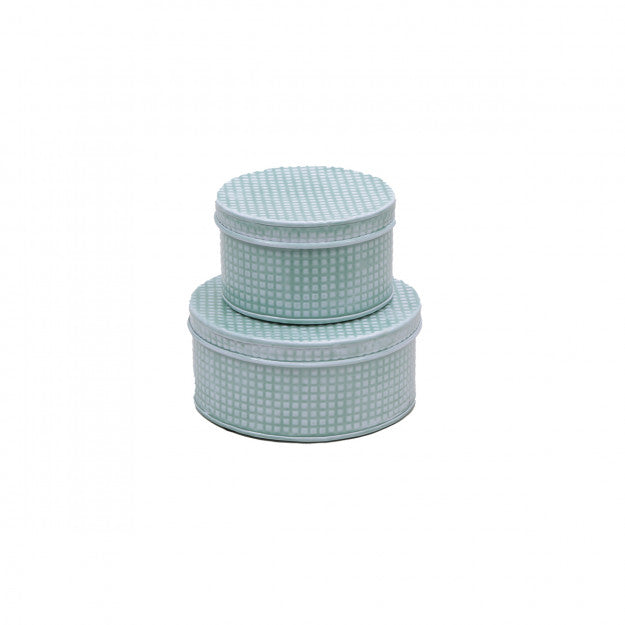 SET 2 BOITE RONDE OSLO PM LIGHT BLUE