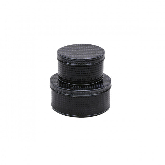 SET 2 BOITE RONDE OSLO PM BLACK