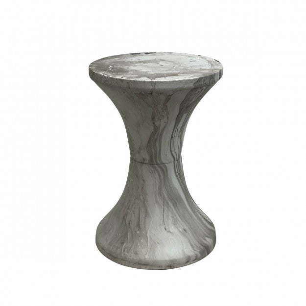 TABOURET TAM TAM MARBRE WHITE