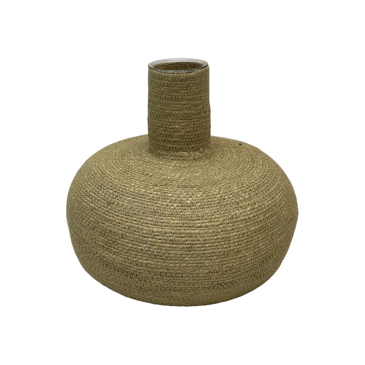 VASE ABACA NATURAL