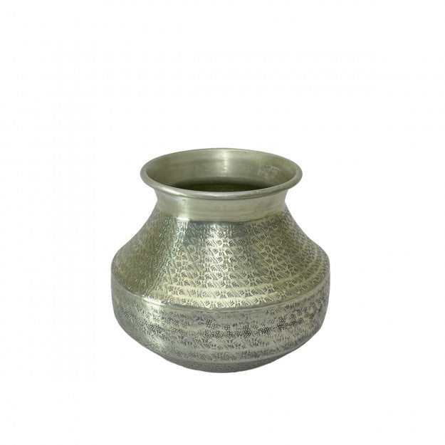 VASE LEAF SILVER